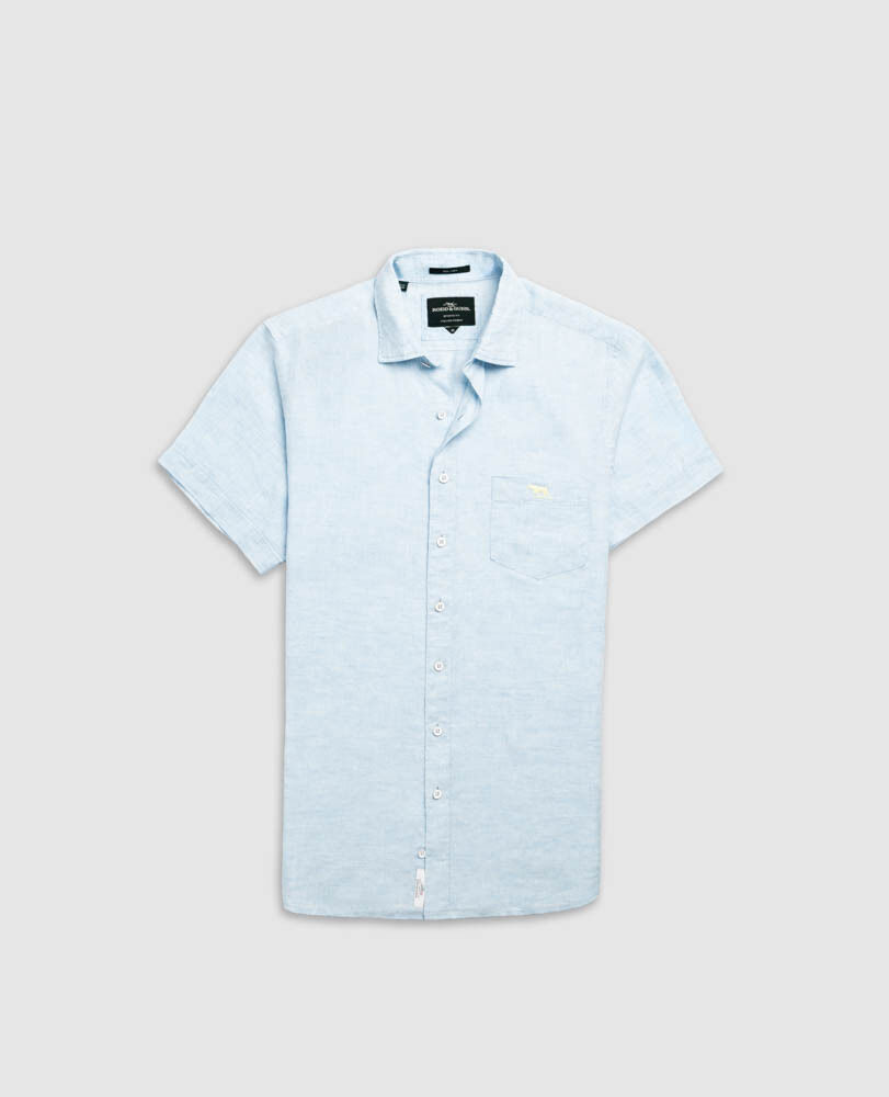 Cathedral Cove Sports Fit Shirt, SKY, Flat Lay