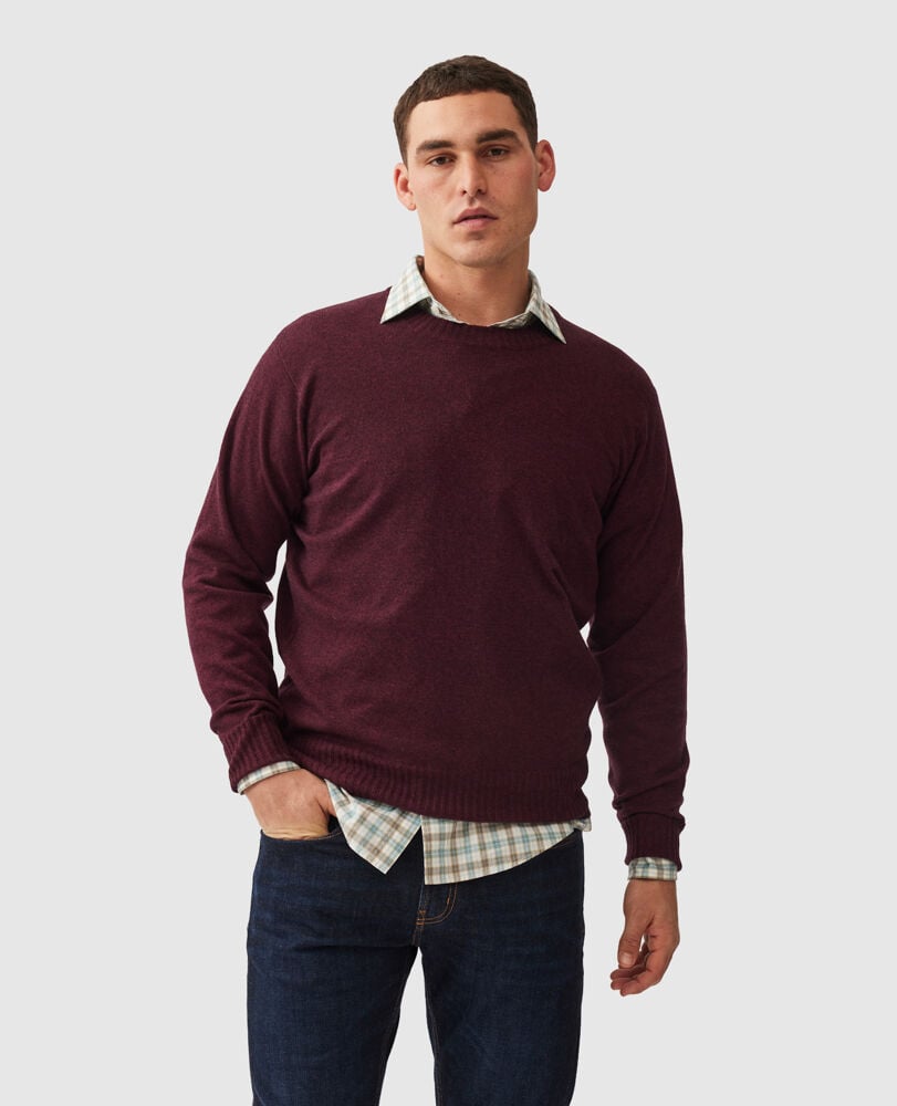 Christchurch Knit, CLARET, Front