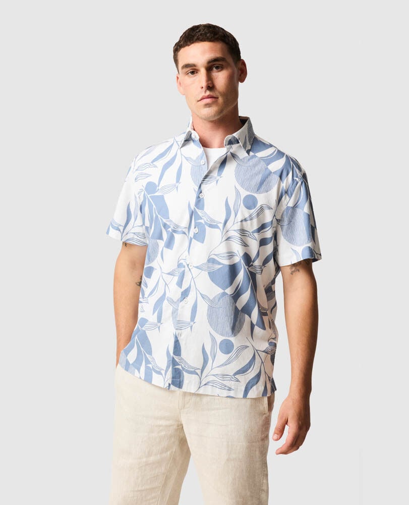 Carrington Shirt, STONEWASH, Front