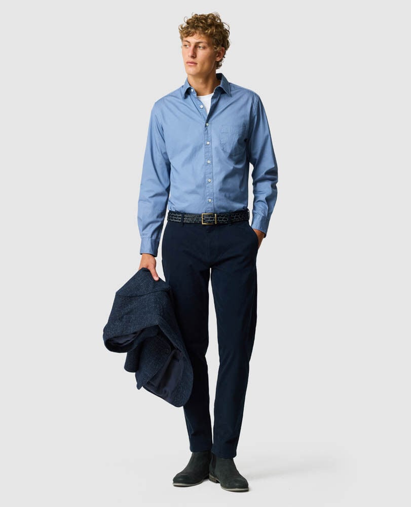 Mavis Lake Sports Fit Shirt, SKY, Off Front