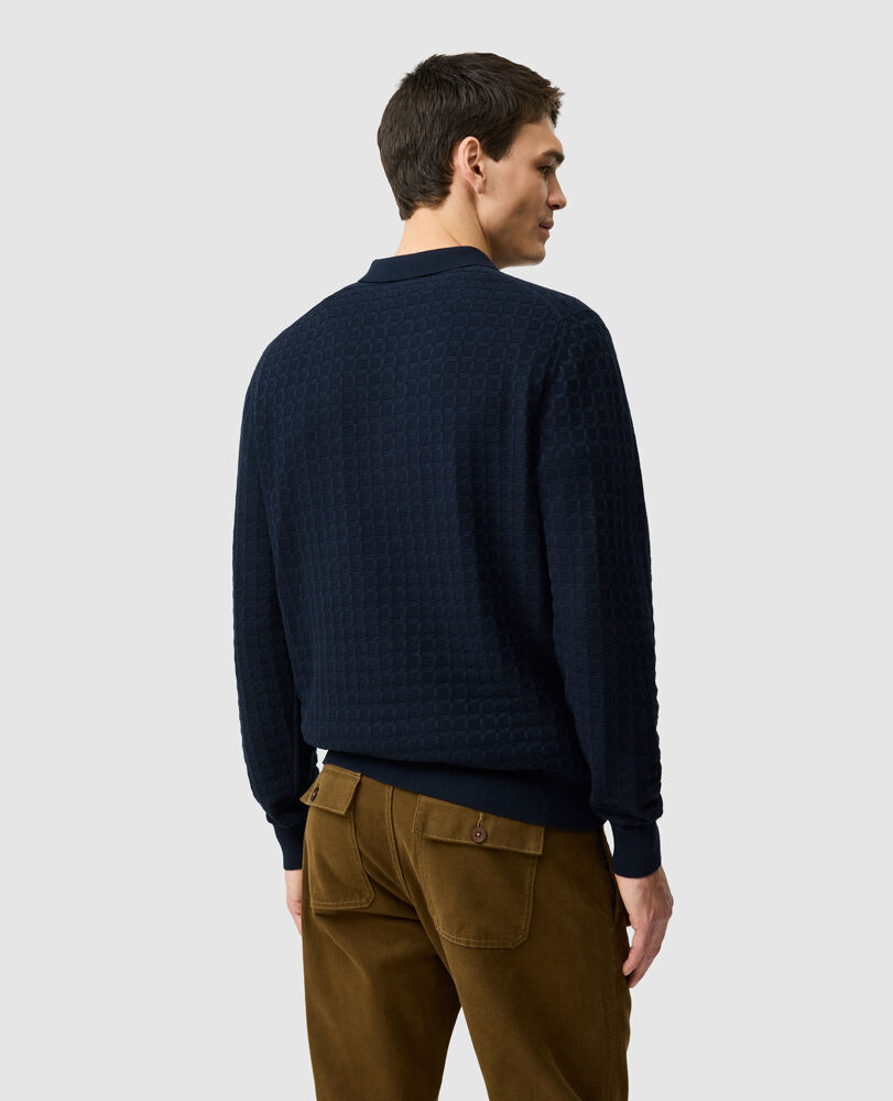 Redruth Knit, NAVY, Back