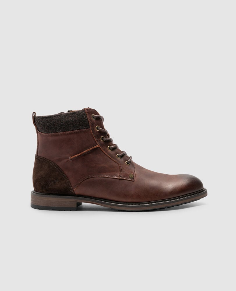 Duntroon Military Boot, TAN BURNISH, Front