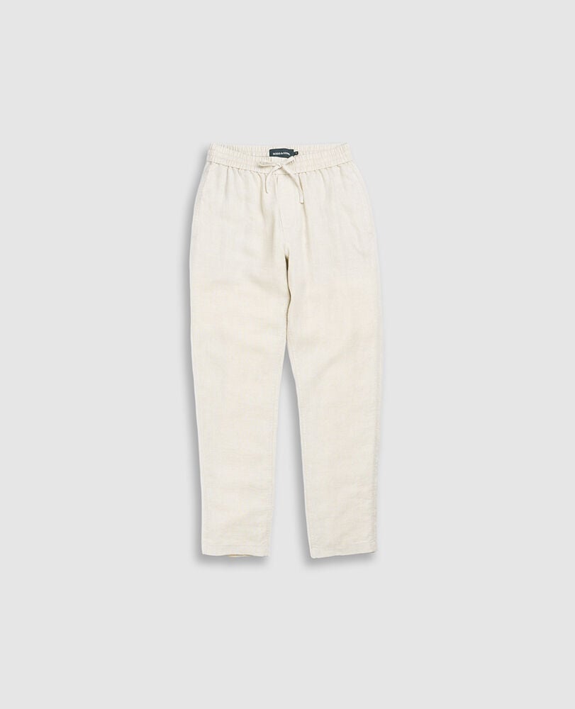 Linen Resort Pant, OATMEAL, Flat Lay