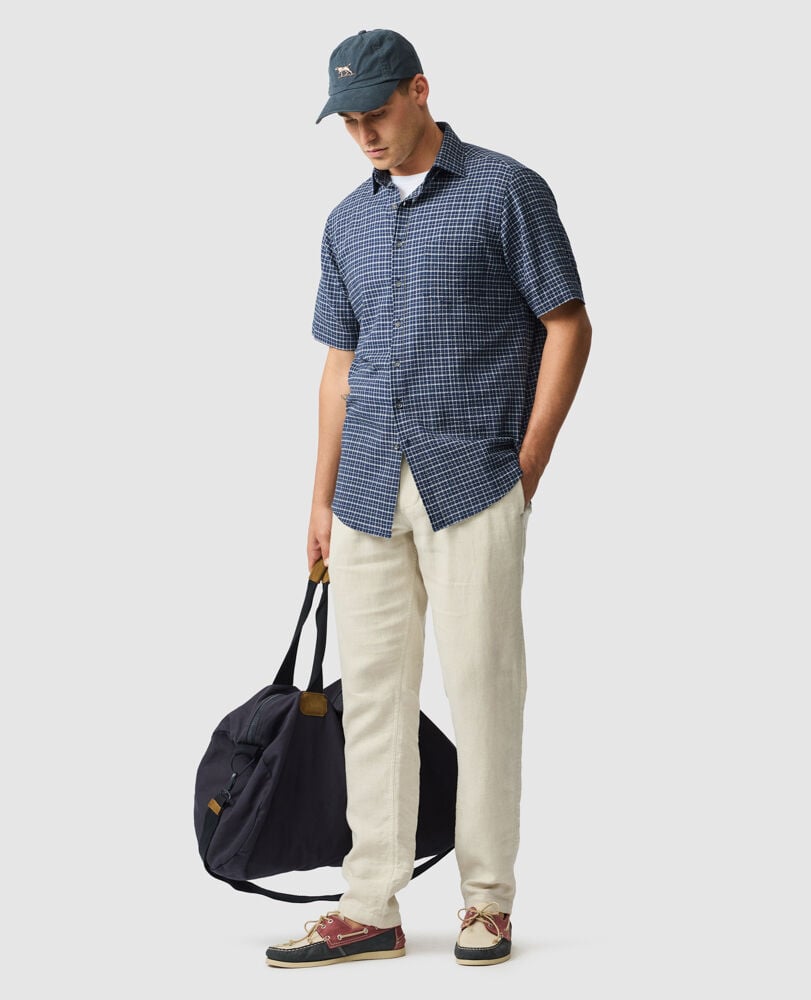 Gowenbridge Shirt, NAVY, Off Front