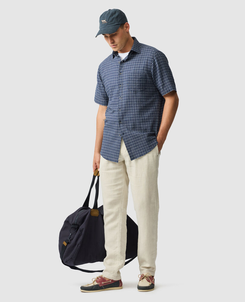 Gowenbridge Shirt, NAVY, Off Front