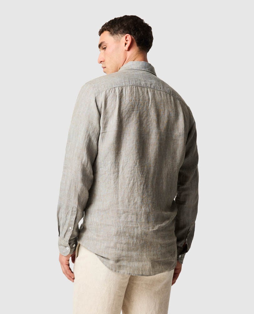 Coromandel Sports Fit Shirt, TAUPE, Back