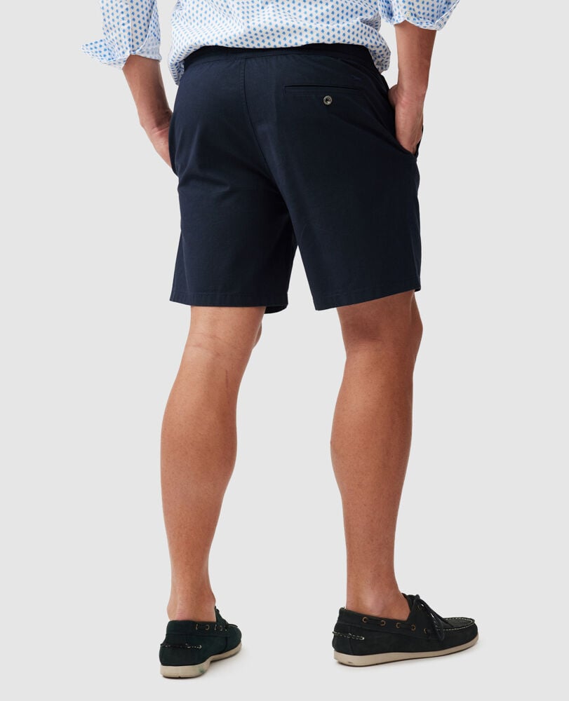 Short taille elastique Gunn, 18 cm, BLEU NUIT, Back