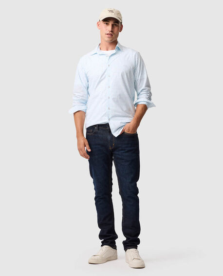 Ashmore Place Sports Fit Shirt, SKY