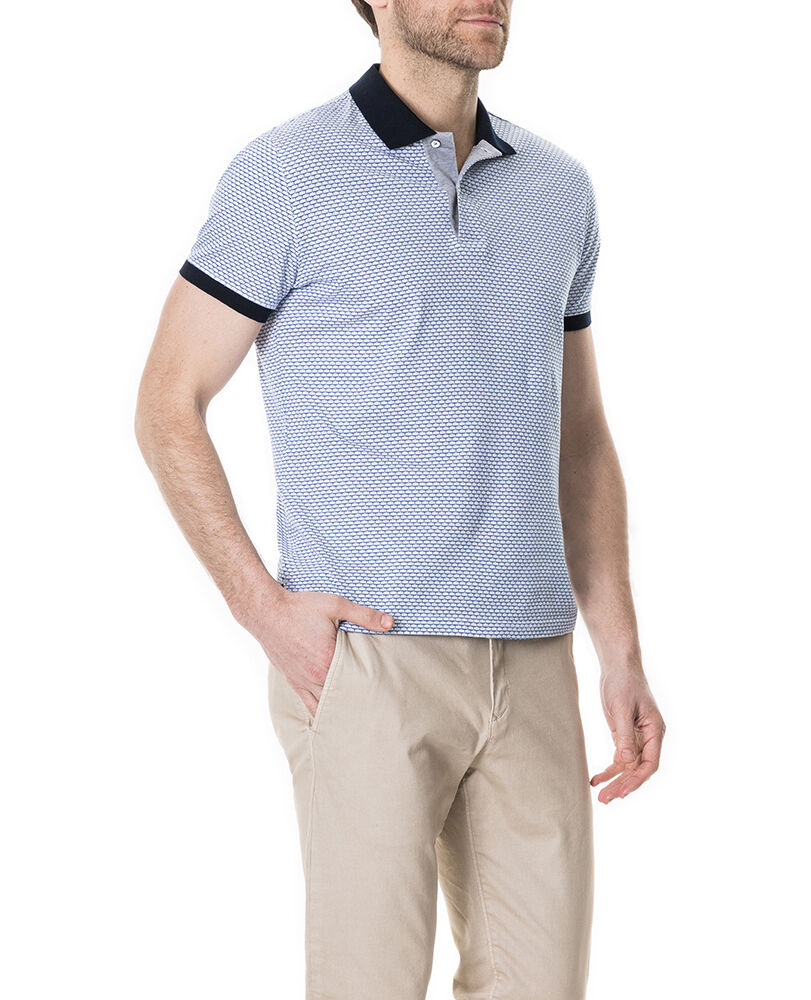Roys Hill Sports Fit Polo, RIVIERA, Back