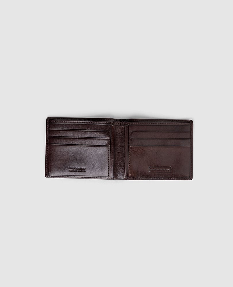 Wakefield Bi-Fold Wallet, CHOCOLATE, Back