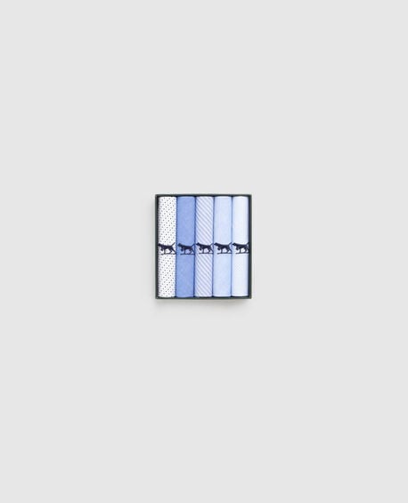 Gunner Handkerchief 5 Pk, LIGHT BLUE MULTI