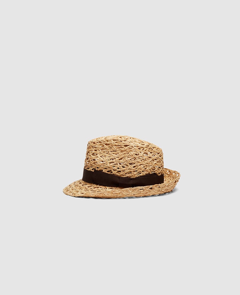 Haast Hat, NATURAL/CAFE, Flat Lay