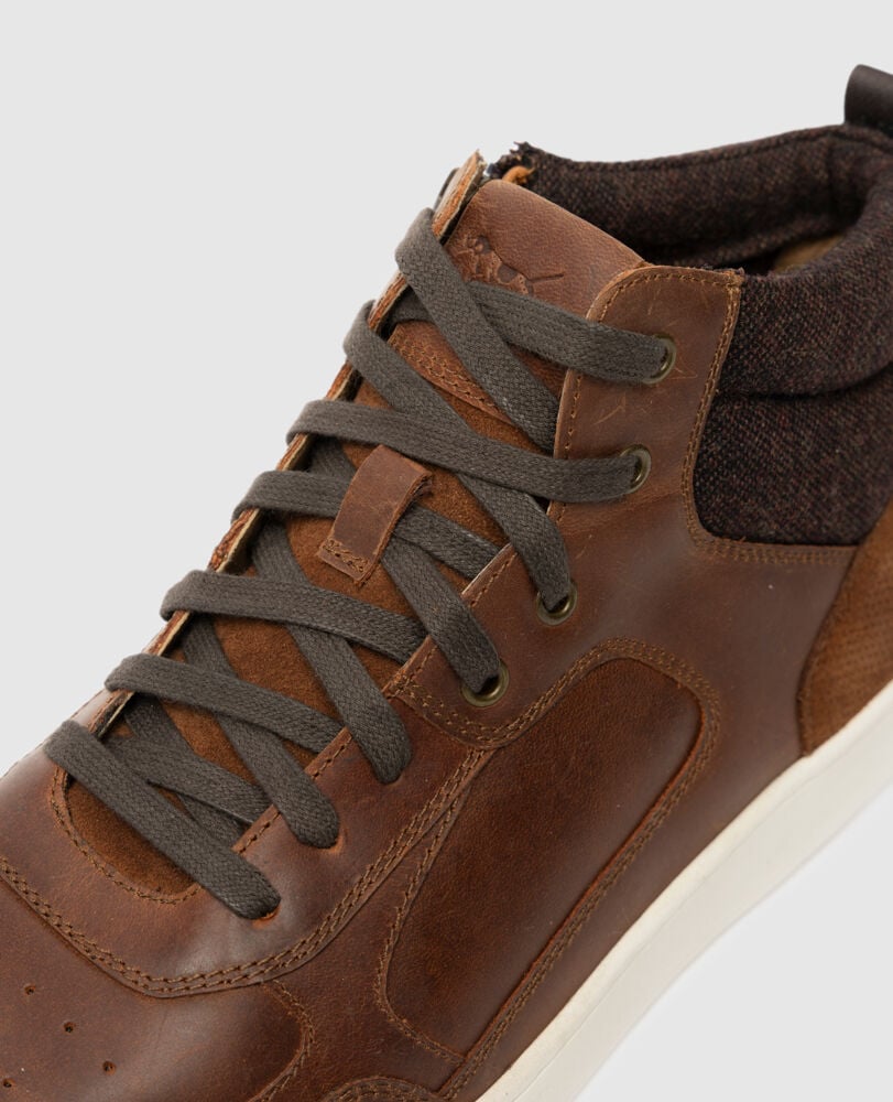 Suffolk Hi Top Sneaker, COFFEE, Detail 3