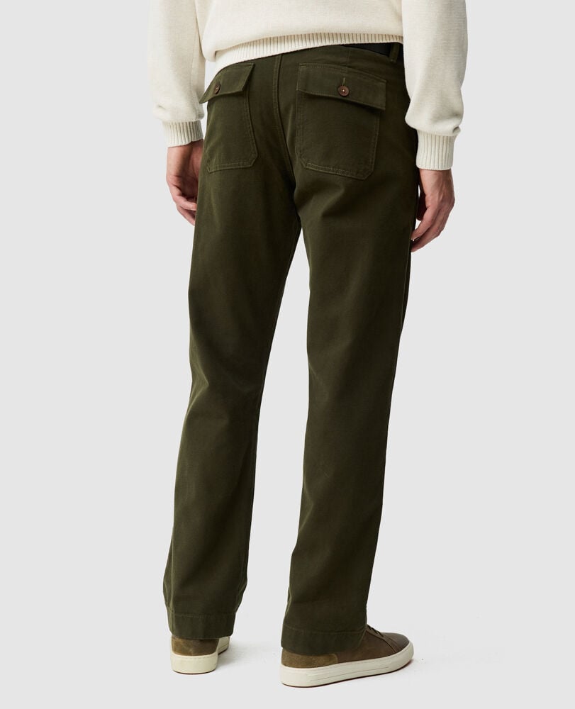 Clyde Relaxed Fit Pant, OLIVE, Back
