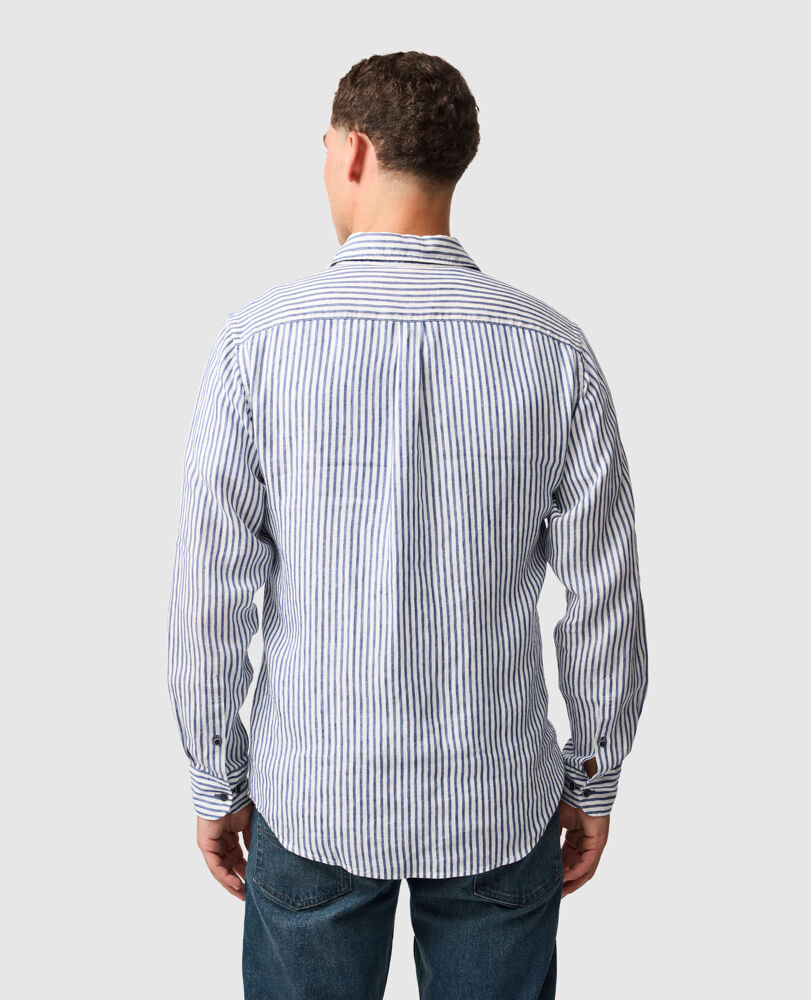 Port Charles Sports Fit Shirt, DEEP OCEAN, Back