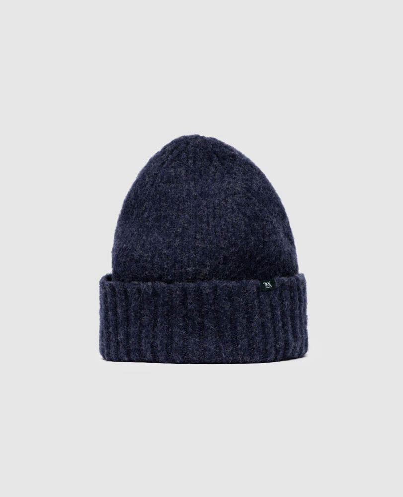 Riversdale Beanie, INDIGO MELANGE, Off Front