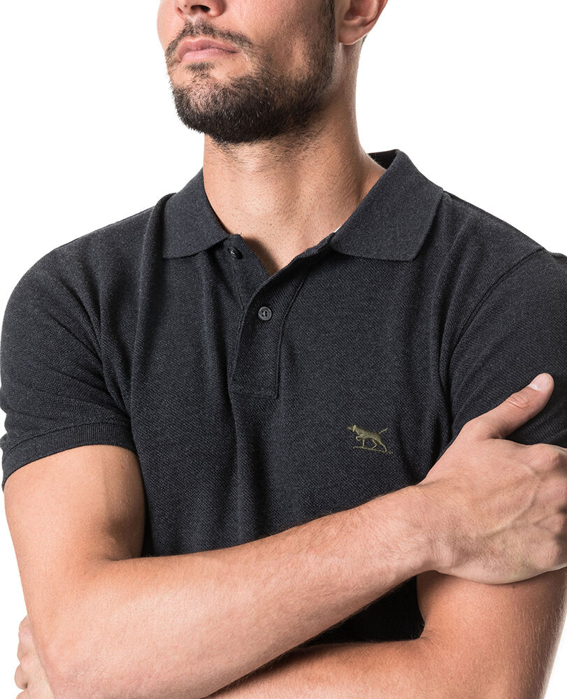 The Gunn Polo Personalised, CHARCOAL, Detail 2