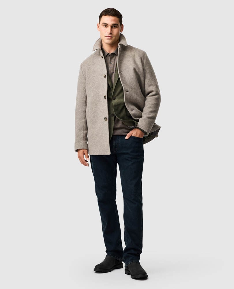 Fitchett Coat, FAWN, Off Front