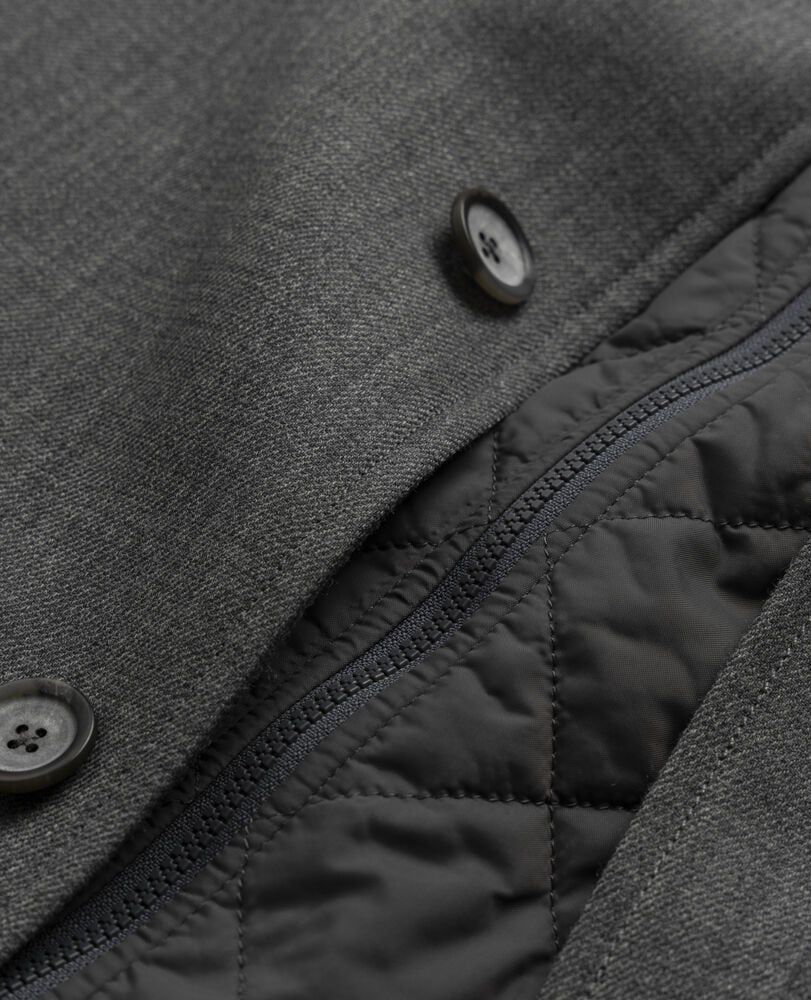 Mackford Coat, ASH, Flat Lay