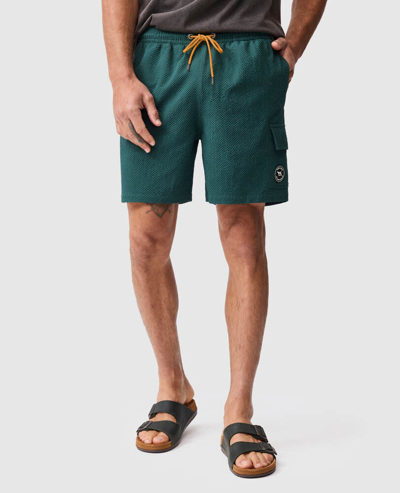 Winterton River Swim Short, TEAL, Front