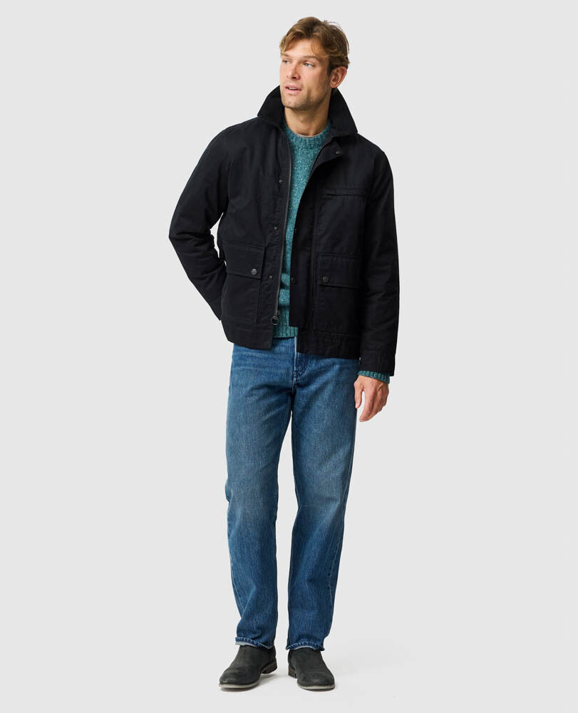 Mount Eden Jacket, BLACK, Off Front