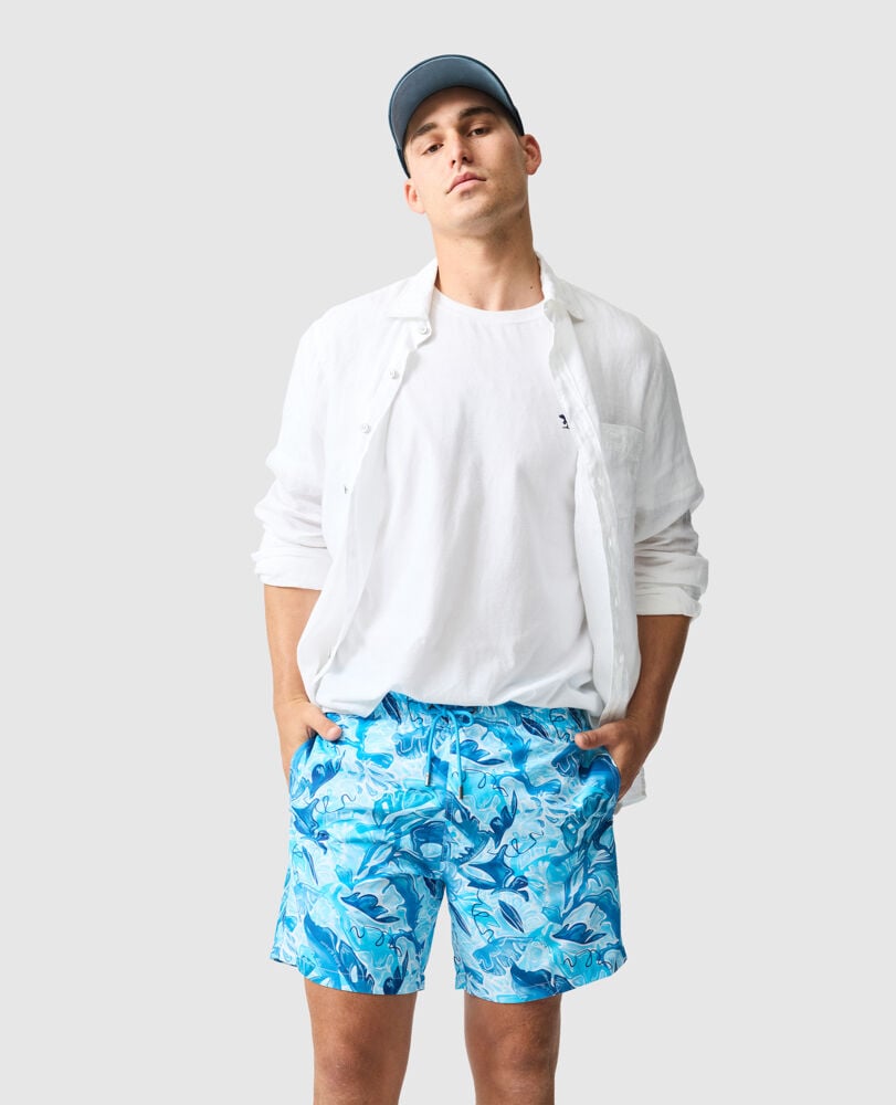 Mount Wellington Swim Short, MARINE, Detail 3