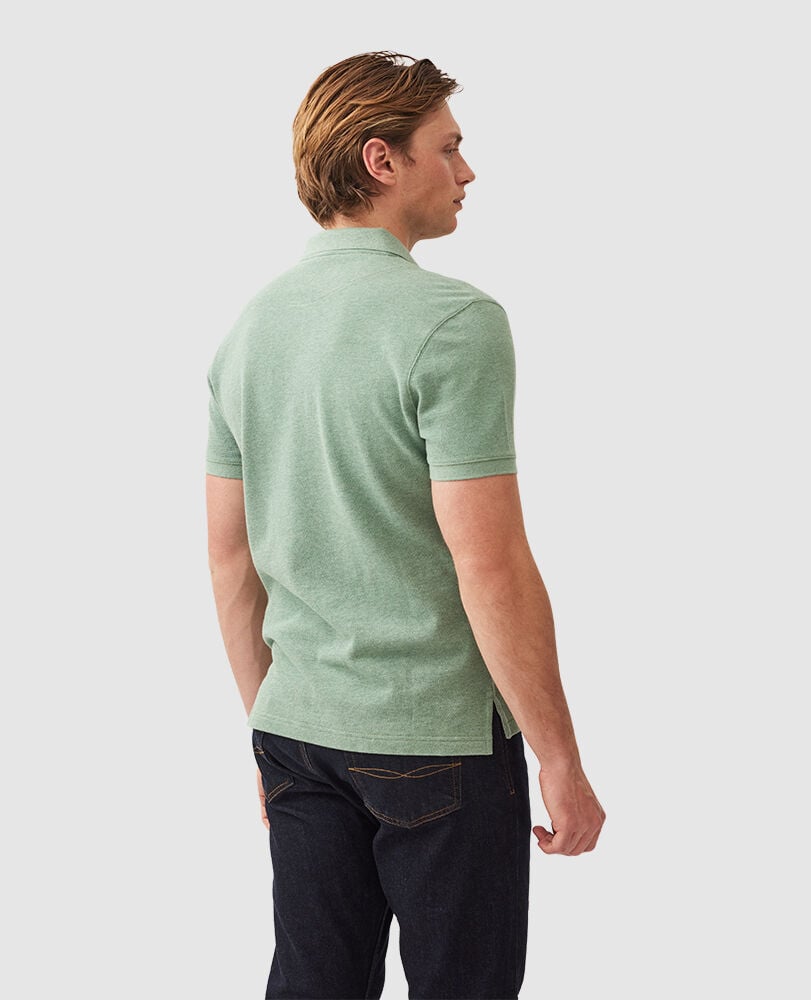 The Gunn Sports Fit Polo, DUSTY SAGE, Back