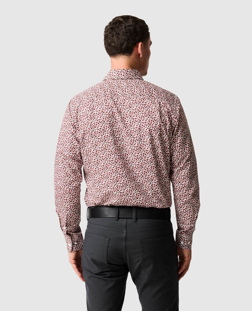 Greenstreet Sports Fit Shirt, GARNET, Back