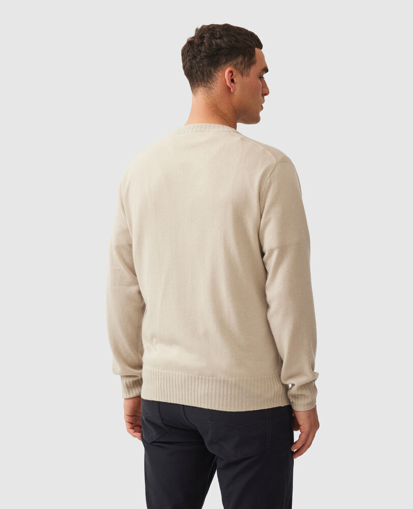 Christchurch Knit, NATURAL, Back
