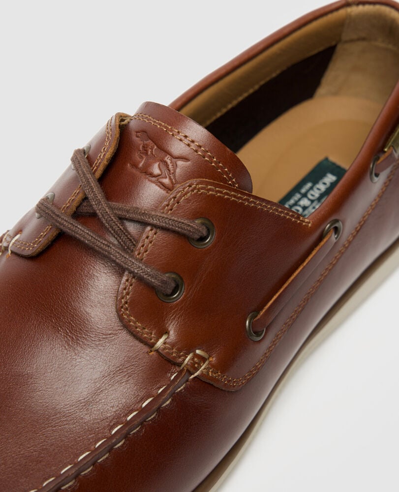 Boardwalk Boat Shoe, CHESTNUT, Detail 3