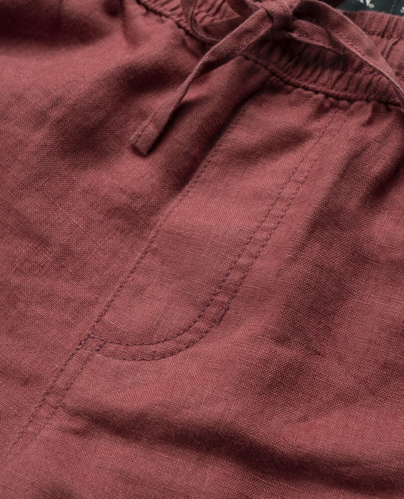 Linen 9" Resort Short · Berry XS, BERRY, Detail 2