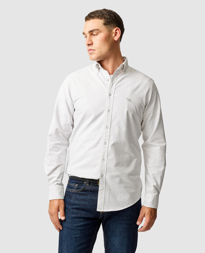 Gunn Check Oxford 5 Sports Fit Shirt, , Front