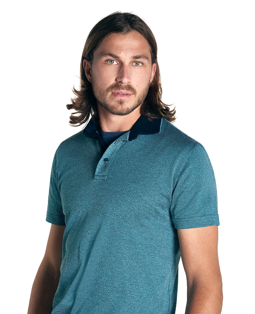 Stanley Point Sports Fit Polo, JADE, Detail 2