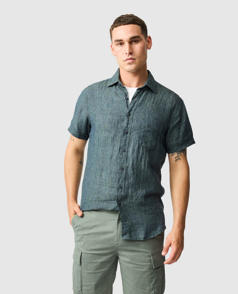 Palm Beach Sports Fit Shirt, ASH, Front