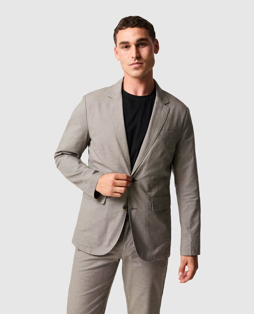Gunn Blazer Sports Fit Jacket, LATTE, Front