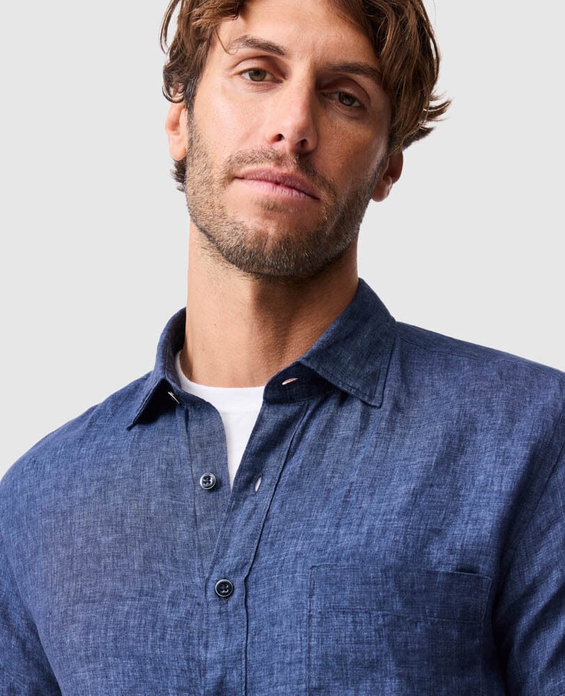 Chemise coupe sportive Palm Beach, MARINE, Detail 3