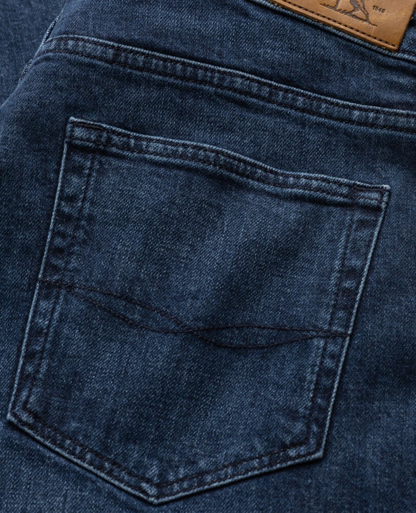 Owaka Straight Italian Denim, TRUE BLUE, Detail 2