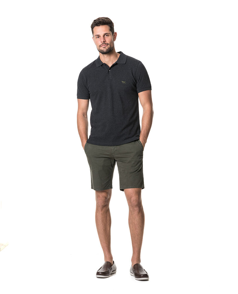 The Gunn Polo Personalised, CHARCOAL, Off Front