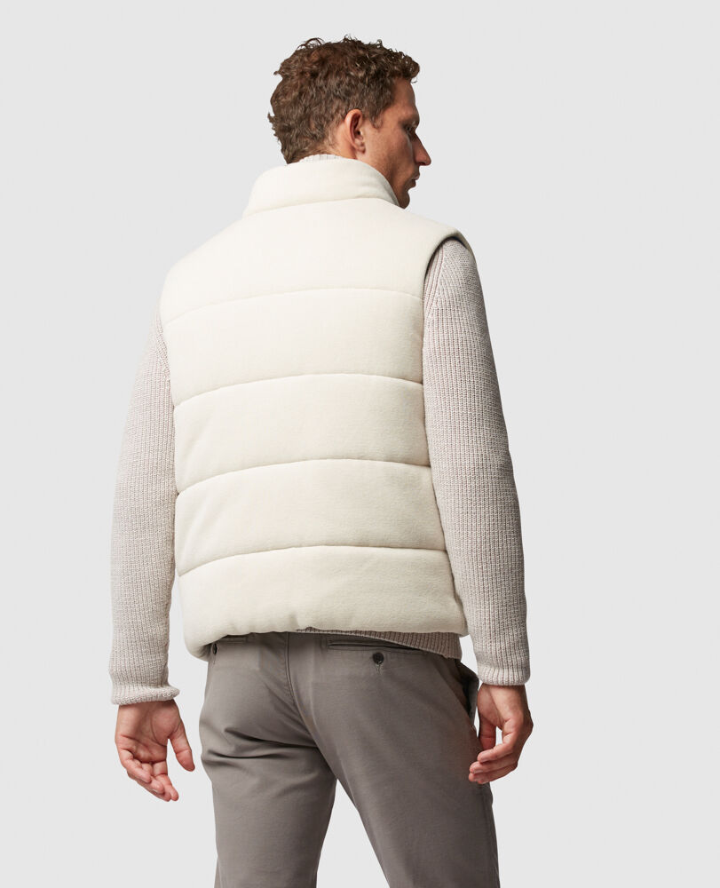 Forks Glacier Vest, BONE, Back