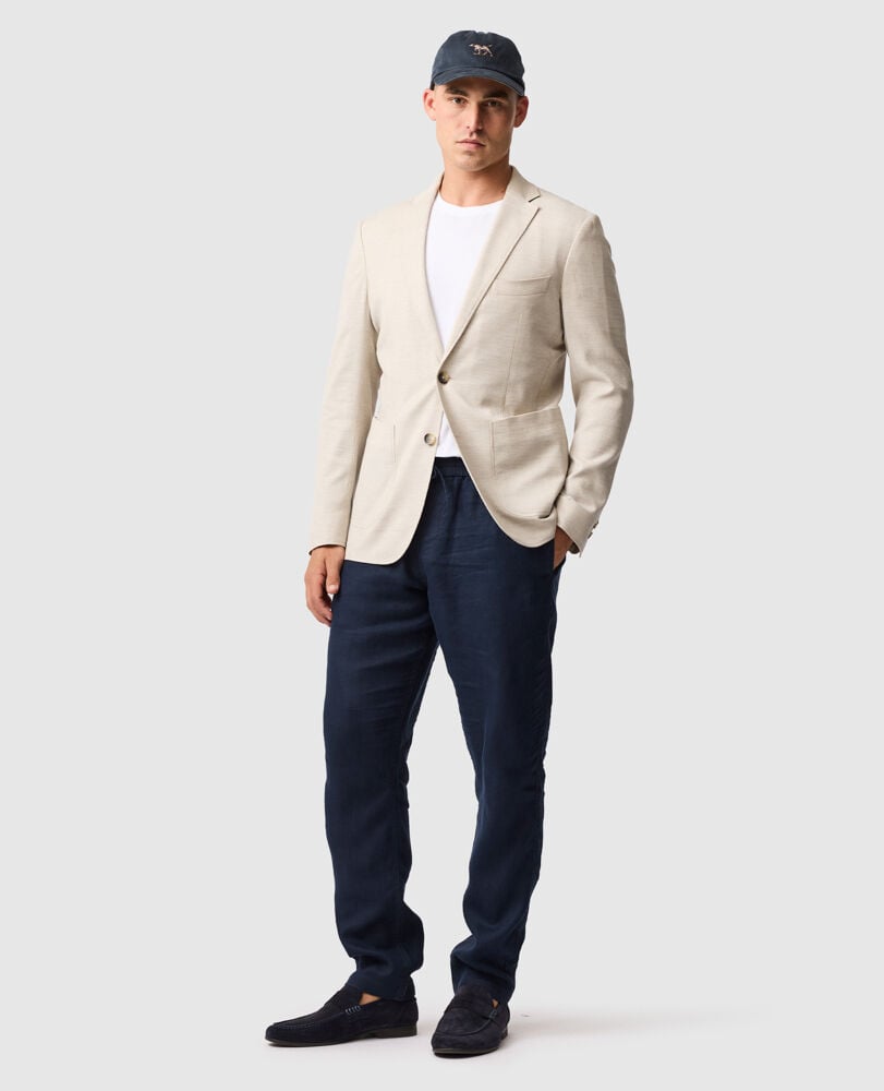 Chester Place Sports Fit Jacket, IVORY, Off Front