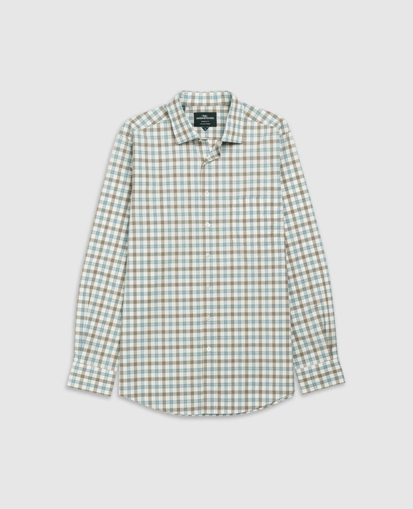 Dowling Bay Sports Fit Shirt, TAUPE, Flat Lay