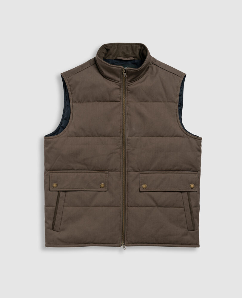 Winscombe Vest, OLIVE, Flat Lay