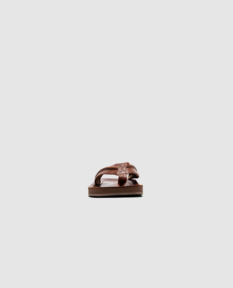 Piha Jandal, COGNAC PULL UP, Detail 2