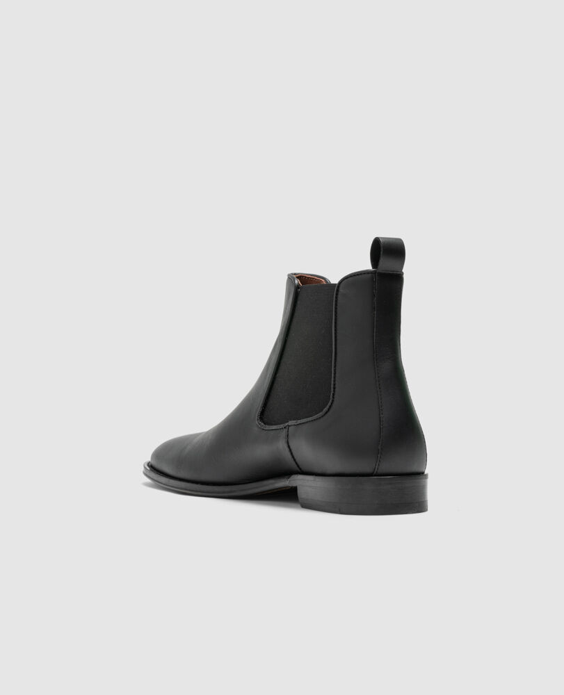 Chelsea boots Saddleview, NOIR, Flat Lay