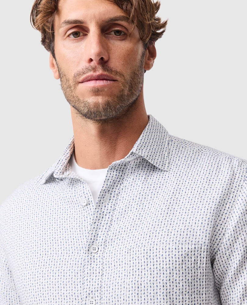 Featherson Sports Fit Shirt, SNOW, Detail 3