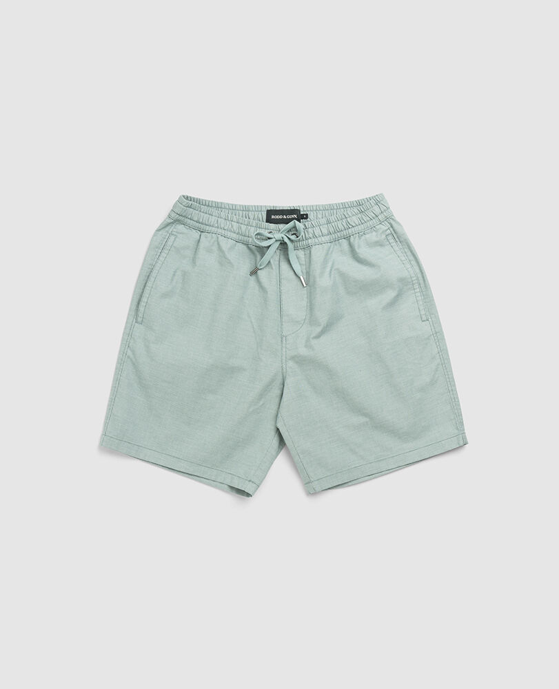 Gunn 7" Resort Short, VERDANT, Flat Lay