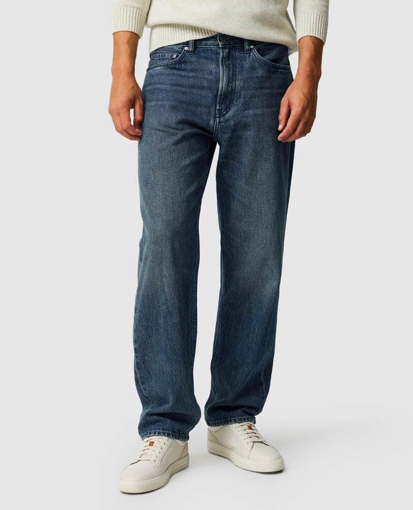 Dunearn Loose Fit Jean, WASHED INDIGO, Front