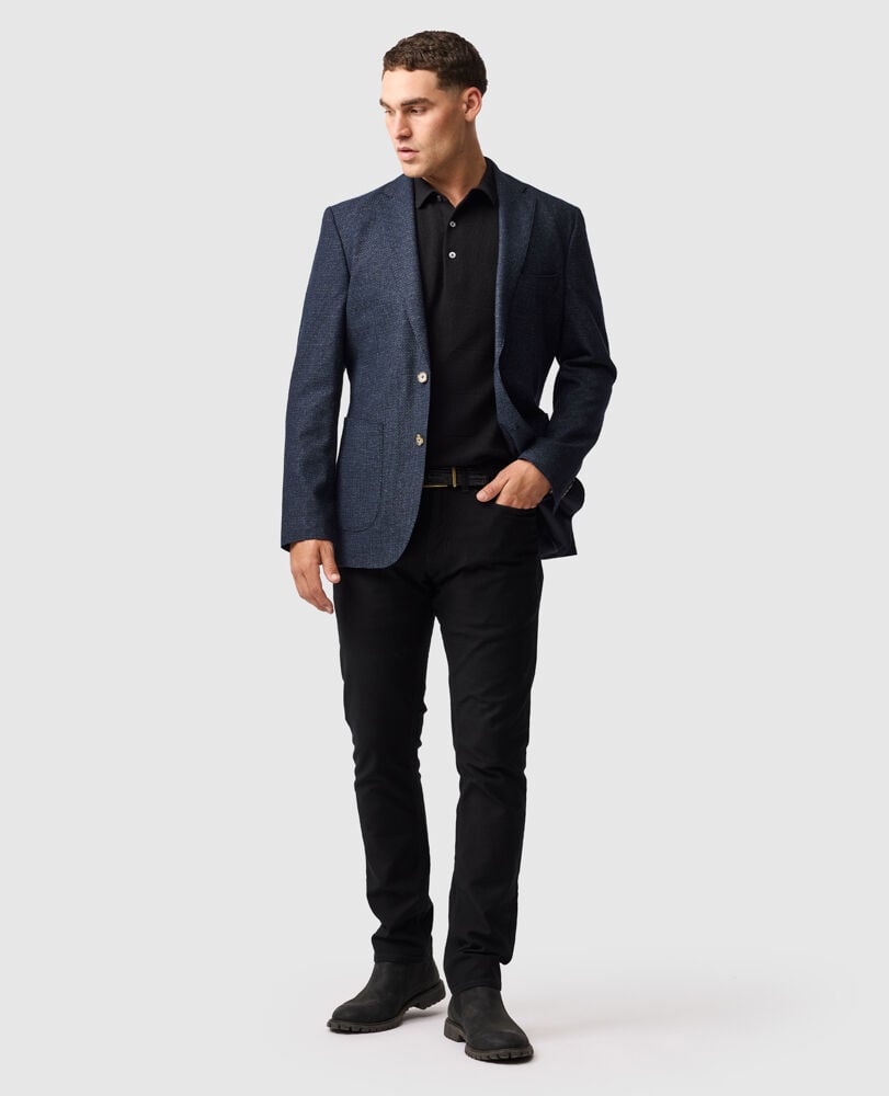 Masons Flat Knit, ONYX, Off Front