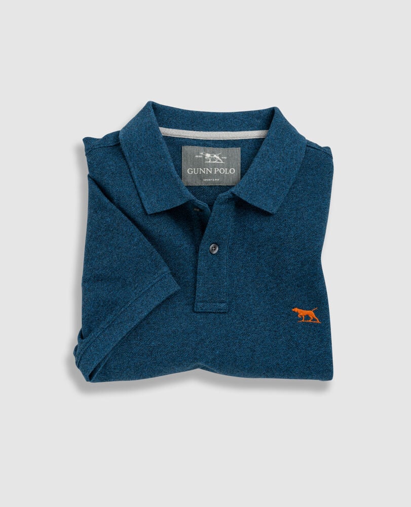 The Gunn Polo, ULTRAMARINE, Flat Lay