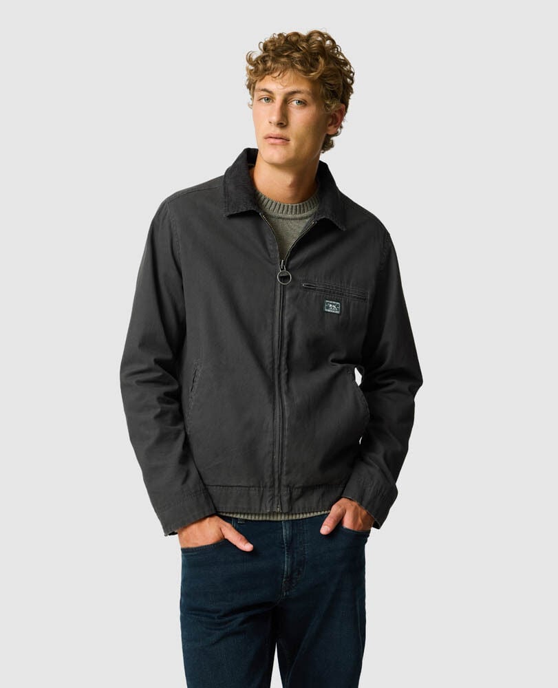 Rutherglen Jacket, PEWTER, Front